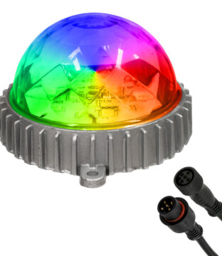 Ψηφιακό LED Module GENIUS DMX512 Addressable 5W 400 lm 320° DC 24V Αδιάβροχο IP68 RGB Φ12 x Υ7cm