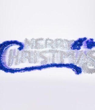 MERRY CHRISTMAS 184*5*65.5cm, 21M LED ΦΩΤΟΣΩΛΗΝΑ, ΑΣΗΜΙ ΚΑΙ ΜΠΛΕ ΧΡΩΜΑ, ΠΡΟΕΚΤΑΣΗ ΠΑΡΟΧΗΣ 1,5m, IP44