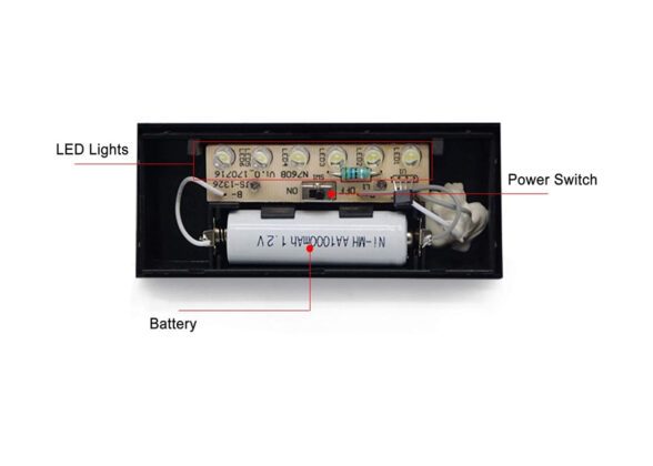 Αυτόνομο Ηλιακό Φωτιστικό LED SMD 1W 100lm με Ενσωματωμένη Μπαταρία 1000mAh - Φωτοβολταϊκό Πάνελ με Αισθητήρα Ημέρας-Νύχτας για Αρίθμηση Δρόμου με Αριθμό 5 Αδιάβροχο IP55 Ψυχρό Λευκό 6000K