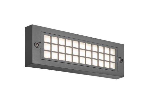 ΦΩΤΙΣΤΙΚΟ ΤΟΙΧΟΥ  LED 6W 255x30x90 3CCT IP65 ΓΡΑΦΙΤΗΣ "SENARIO"