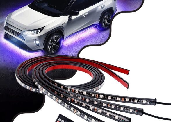 Car Underbody LED Tube Kit DC 12V 72W με Ασύρματο Χειριστήριο IR Αδιάβροχο IP68 Πολύχρωμο RGB