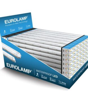 ΕΚΘΕΤΗΡΙΟ ΓΙΑ ΣΤΕΓΑΝA ΦΩΤΙΣΤΙΚΑ ΜΕ ΛΑΜΠΑ LED TUBE 1,20m 134Χ82Χ88