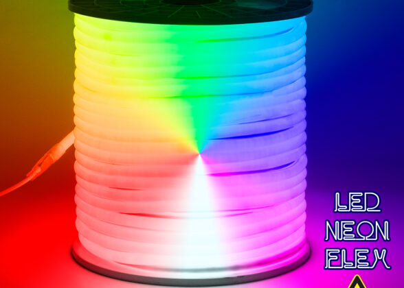 TUBE 360° Degree Neon Flex Epistar LED SMD 5050 1m 18W/m 60LED/m 1818lm/m 360° DC 24V Αδιάβροχη IP68 RGB Dimmable