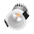 Χωνευτό LED Spot Downlight TrimLess Φ4cm 5W 625lm 38° AC 220-240V IP20 Φ4 x Υ5.9cm - Στρόγγυλο - Λευκό - Θερμό Λευκό 2700K - Bridgelux COB - 5 Years Warranty