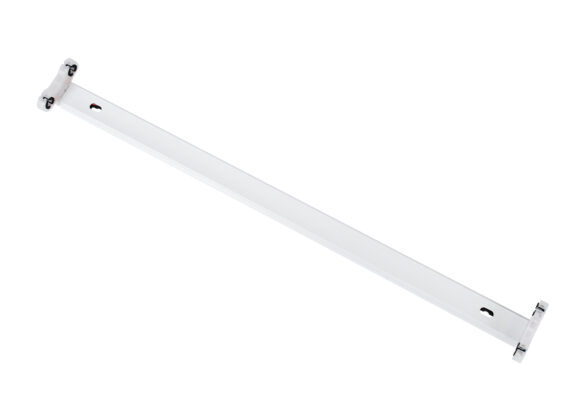 Μεταλλικό Σκαφάκι για 2 x Λάμπες 60CM T8 G13 LED AC 220-240V IP20 Μ60 x Π7.2 x Υ4cm - 5 Χρόνια Εγγύηση