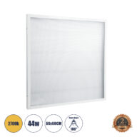 LED Panel Transparent 60x60cm 44W 3960lm 120° CRI≥80Ra AC 220-240V IP20 Μ60 x Π60 x Υ2.5cm – Θερμό Λευκό 2700K – 2 Χρόνια Εγγύηση