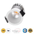 Χωνευτό LED Spot Downlight TrimLess Φ4cm 5W 625lm 38° AC 220-240V IP20 Φ4 x Υ5.9cm - Στρόγγυλο - Λευκό - Θερμό Λευκό 2700K - Bridgelux COB - 5 Years Warranty