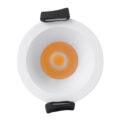 Χωνευτό LED Spot Downlight TrimLess Φ4cm 5W 625lm 38° AC 220-240V IP20 Φ4 x Υ5.9cm - Στρόγγυλο - Λευκό - Θερμό Λευκό 2700K - Bridgelux COB - 5 Years Warranty