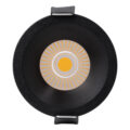 Χωνευτό LED Spot Downlight TrimLess Φ6cm 7W 910lm 38° AC 220-240V IP20 Φ6 x Υ7.8cm - Στρόγγυλο - Μαύρο - Φυσικό Λευκό 4500K - Bridgelux COB - 5 Years Warranty