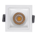 Χωνευτό LED Spot Downlight TrimLess Μ6.4xΠ6.4cm 7W 910lm 38° AC 220-240V IP20 Μ6.4 x Π6.4 x Υ4.9cm - Τετράγωνο - Λευκό & Anti-Glare HoneyComb - Φυσικό Λευκό 4500K - Bridgelux COB - 5 Years Warranty