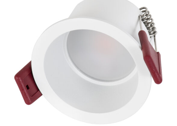 Χωνευτό LED Spot Downlight TrimLess Μπάνιου & WC Φ6.6cm 7W 700lm 45° AC 220-240V IP44 Φ6.6 x Υ5.3cm - Στρόγγυλο - Λευκό - Θερμό Λευκό 2700K - Bridgelux COB - TÜV Certified Driver - 5 Years Warranty