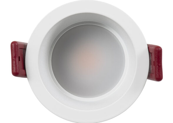 Χωνευτό LED Spot Downlight TrimLess Μπάνιου & WC Φ6.6cm 7W 700lm 45° AC 220-240V IP44 Φ6.6 x Υ5.3cm - Στρόγγυλο - Λευκό - Θερμό Λευκό 2700K - Bridgelux COB - TÜV Certified Driver - 5 Years Warranty