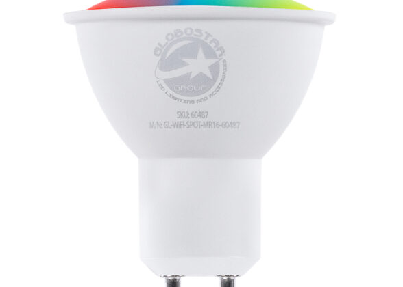 Έξυπνο Σποτ LED GU10 MR16 Smart Home Wifi  5.5W 550lm 120° AC 220-240V IP20 Φ5 x Υ6.5cm RGB+CCT - Εναλλαγή Φωτισμού & Dimming μέσω Εφαρμογής Tuya - Bridgelux Chip - 3 Χρόνια Εγγύηση