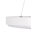 Κρεμαστή Πλαφονιέρα Οροφής LED CCT 76W 8372lm 120° AC 220-240V - Εναλλαγή Φωτισμού μέσω Τηλεχειριστηρίου All In One Ψυχρό Λευκό 6000k+Φυσικό Λευκό 4500k+Θερμό Λευκό 2700k Dimmable Φ45cm - Λευκό - 3 Years Warranty