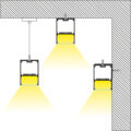 Γραμμικό Φωτιστικό Τοίχου - Απλίκα Linear LED CCT 54W 6500lm 120° AC 220-240V Μ120 x Π3.5 x Υ7cm - Εναλλαγή Φωτισμού μέσω Τηλεχειριστηρίου All In One Ψυχρό 6000k+Φυσικό 4500k+Θερμό 2700k Dimmable - Μαύρο - 3 Years Warranty