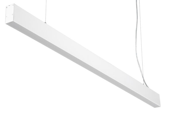 Γραμμικό Κρεμαστό Φωτιστικό Linear LED CCT 54W 6500lm 120° AC 220-240V Μ120 x Π3.5 x Υ7cm - Εναλλαγή Φωτισμού μέσω Τηλεχειριστηρίου All In One Ψυχρό 6000k+Φυσικό 4500k+Θερμό 2700k Dimmable - Λευκό - 3 Years Warranty