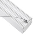 Γραμμικό Κρεμαστό Φωτιστικό Linear LED CCT 72W 8600lm 120° AC 220-240V Μ120 x Π5.5 x Υ7cm - Εναλλαγή Φωτισμού μέσω Τηλεχειριστηρίου All In One Ψυχρό 6000k+Φυσικό 4500k+Θερμό 2700k Dimmable - Λευκό - 3 Years Warranty