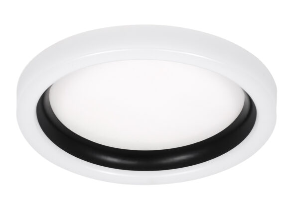 Πλαφονιέρα Οροφής Κύκλος LED CCT 55W 6376lm 120° AC 220-240V - Εναλλαγή Φωτισμού μέσω Τηλεχειριστηρίου All In One Ψυχρό Λευκό 6000k+Φυσικό Λευκό 4500k+Θερμό Λευκό 2700k Dimmable Φ48cm - Μαύρο - 3 Years Warranty