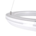 Κρεμαστή Πλαφονιέρα Οροφής Κύκλος LED CCT 55W 6376lm 120° AC 220-240V - Εναλλαγή Φωτισμού μέσω Τηλεχειριστηρίου All In One Ψυχρό Λευκό 6000k+Φυσικό Λευκό 4500k+Θερμό Λευκό 2700k Dimmable Φ48cm - Λευκό - 3 Years Warranty