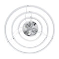 Κρεμαστό Φωτιστικό Δαχτυλίδι-Κύκλος LED CCT 120W 14723lm 360° AC 220-240V - Εναλλαγή Φωτισμού μέσω Τηλεχειριστηρίου All In One Ψυχρό 6000k+Φυσικό 4500k+Θερμό 2700k Dimmable Φ40+60+80cm - Λευκό - 3 Years Warranty