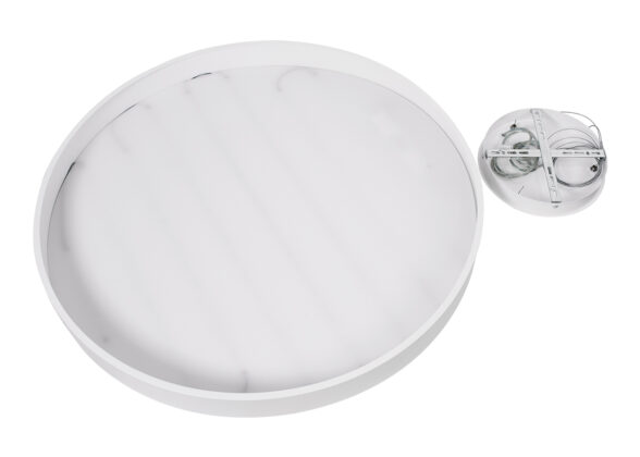 Κρεμαστή Πλαφονιέρα Οροφής LED CCT 100W 11020lm 120° AC 220-240V - Εναλλαγή Φωτισμού μέσω Τηλεχειριστηρίου All In One Ψυχρό 6000k+Φυσικό 4500k+Θερμό 2700k Dimmable Φ80cm - Λευκό - 3 Years Warranty