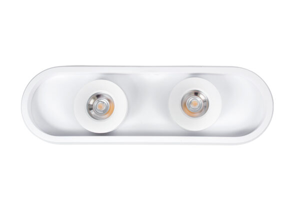 Φωτιστικό Οροφής Linear Design LED CCT με Κινούμενα Σποτ LED Spot Downlight 36W 4032lm 360° & 45° AC 220-240V - Εναλλαγή Φωτισμού μέσω Διακόπτη On/Off All In One Ψυχρό 6000k+Φυσικό 4500k+Θερμό 2700k Μ40 x Π13 x Υ6.5cm - Λευκό