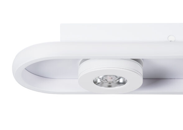 Φωτιστικό Οροφής Linear Design LED CCT με Κινούμενα Σποτ LED Spot Downlight 36W 4032lm 360° & 45° AC 220-240V - Εναλλαγή Φωτισμού μέσω Διακόπτη On/Off All In One Ψυχρό 6000k+Φυσικό 4500k+Θερμό 2700k Μ40 x Π13 x Υ6.5cm - Λευκό