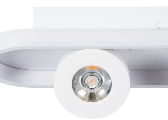 Φωτιστικό Οροφής Linear Design LED CCT με Κινούμενα Σποτ LED Spot Downlight 36W 4032lm 360° & 45° AC 220-240V - Εναλλαγή Φωτισμού μέσω Διακόπτη On/Off All In One Ψυχρό 6000k+Φυσικό 4500k+Θερμό 2700k Μ40 x Π13 x Υ6.5cm - Λευκό