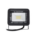 Επαγγελματικός Προβολέας LED 20W 2400lm 120° AC 220-240V - Αδιάβροχος IP67 - Μ12 x Π2.5 x Υ9.5cm - Μαύρο - Φυσικό Λευκό 4500K - LUMILEDS Chips - TÜV Rheinland Certified - 5 Years Warranty