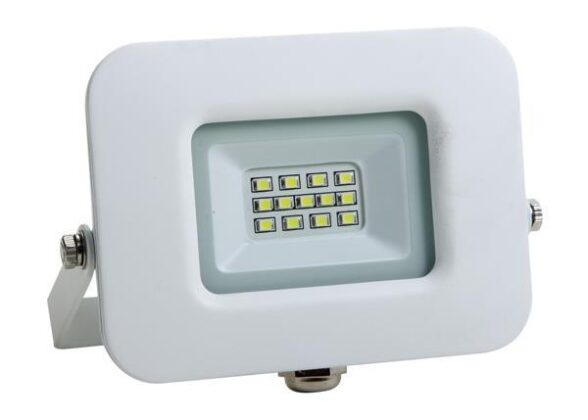 ΠΡΟΒΟΛΕΑΣ LED 10W SMD ΒΑΣΗ 360° ΛΕΥΚΟΣ IP65 6500K PLUS