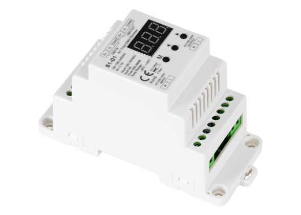 Dimmer Din Rail Ράγας 1 Καναλιού AC 100-240V 1 x 2A 480W - Max 2A 480W - IP20 DMX512 Μ11.5 x Π5 x Υ6.5cm - 5 Years Warranty