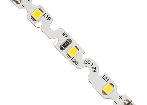 GloboStar® 70041 Ταινία LED Τύπου S Ζιγκ Ζαγκ SMD 2835 5m 6W/m 60LED/m 942lm/m 120° DC 12V IP20 Φυσικό Λευκό 4500K - 5 Χρόνια Εγγύηση