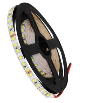 Ταινία LED SMD 2835 5m 8W/m 120LED/m 1280 lm/m 120° DC 24V IP20 Ψυχρό Λευκό 6000K – 5 Χρόνια Εγγύηση