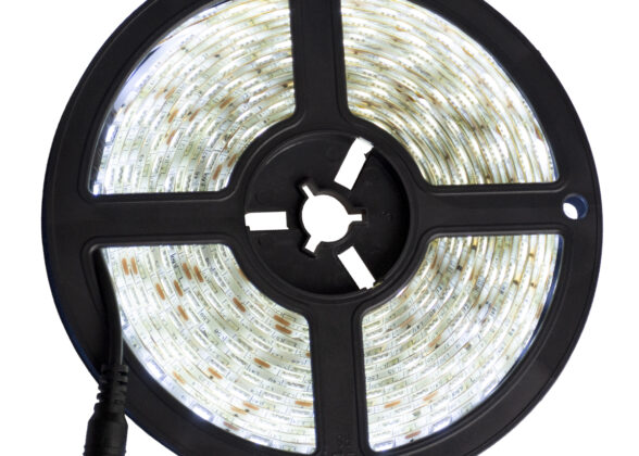 Σετ Ταινία LED 5m 72W/5m 12V 60LED/m 5050 SMD 1584lm/m 120° Αδιάβροχη IP65 με Ασύρματο Χειριστήριο RF 2.4Ghz και Τροφοδοτικό Ψυχρό Λευκό 6000K Dimmable