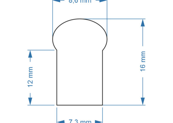 OVALE 120° Degree Neon Flex Epistar LED SMD 2835 1m 12W/m 120LED/m 1212lm/m 120° DC 24V Αδιάβροχη IP68 Κόκκινο Dimmable