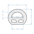 TUBE 360° Degree Neon Flex Epistar LED SMD 2835 1m 12W/m 120LED/m 1320lm/m 360° DC 24V Αδιάβροχη IP68 Ψυχρό Λευκό 6000K Dimmable