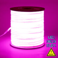 TUBE 360° Degree Neon Flex Epistar LED SMD 2835 1m 12W/m 120LED/m 1212lm/m 360° DC 24V Αδιάβροχη IP68 Ροζ Dimmable