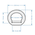 TUBE 360° Degree Neon Flex Epistar LED SMD 5050 1m 18W/m 60LED/m 1818lm/m 360° DC 24V Αδιάβροχη IP68 RGB Dimmable