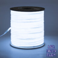 TUBE 360° Degree Neon Flex Epistar LED SMD 2835 1m 12W/m 120LED/m 1320lm/m 360° DC 230V Αδιάβροχη IP68 Ψυχρό Λευκό 6000K Dimmable