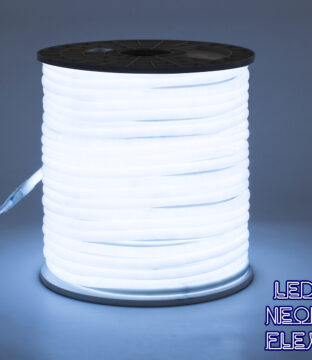 TUBE 360° Degree Neon Flex Epistar LED SMD 2835 1m 12W/m 120LED/m 1320lm/m 360° DC 230V Αδιάβροχη IP68 Ψυχρό Λευκό 6000K Dimmable