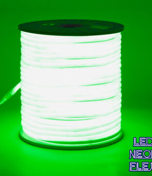 TUBE 360° Degree Neon Flex Epistar LED SMD 2835 1m 12W/m 120LED/m 1212lm/m 360° DC 230V Αδιάβροχη IP68 Πράσινο Dimmable