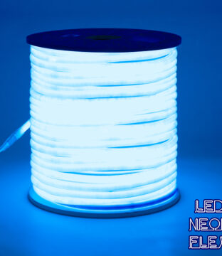 TUBE 360° Degree Neon Flex Epistar LED SMD 2835 1m 12W/m 120LED/m 1212lm/m 360° DC 230V Αδιάβροχη IP68 Μπλε Dimmable