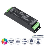 D4-P SKYDANCE DC DMX & RDM Dimmer High Speed Controller / Decoder 4 Καναλιών DC 12-48V 4 x 8A 384W – Max 32.5A 1152W – IP20 Μ17.5 x Π4.5 x Υ2.8cm – 5 Years Warranty