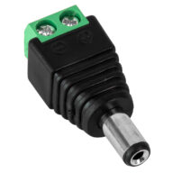 Βύσμα Τροφοδοσίας DC Αρσενικό – Male Jack Connector σε Κλέμα 5.5 x 2.1mm