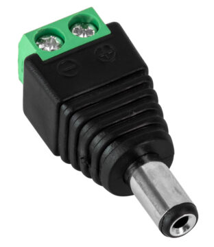 Βύσμα Τροφοδοσίας DC Αρσενικό – Male Jack Connector σε Κλέμα 5.5 x 2.1mm