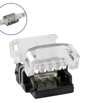 Ταχυσύνδεσμος Ένωσης IP20 – Strip To Strip Connector για Ένωση 2 x RGB Ταινίες LED Πλάτους 10mm