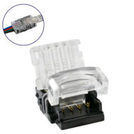 Αδιάβροχος Ταχυσύνδεσμος Ένωσης IP65 – Strip To Cable Connector για Ένωση 1 x RGB Αδιάβροχης Ταινίας LED Πλάτους 10mm με 1 x Καλώδιο Τροφοδοσίας