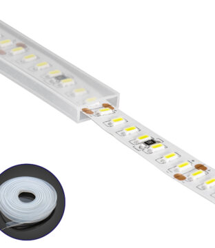 Αδιάβροχο IP68 Κανάλι Σιλικόνης 10mm για Ταινίες LED 8mm