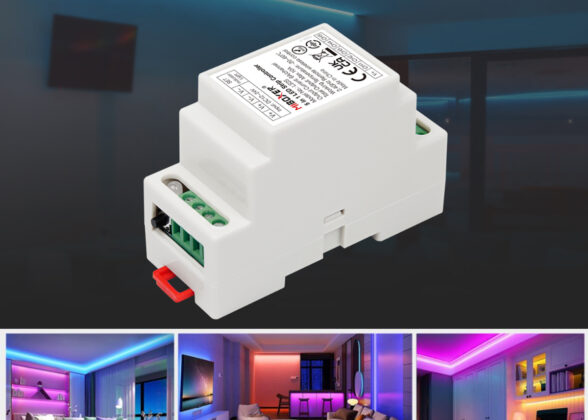 LS2S Mi-BOXER DC WiFi & RF 2.4Ghz Dimmer High Speed Controller 5 Καναλιών DC 12-24V 5 x 6A 144W - Max 10A 240W - IP20 RGBW+WW - Din Rail Ράγας - Μ9 x Π3.4 x Υ6cm - 5 Years Warranty