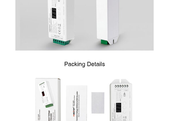 Mi-BOXER DC DMX & RDM Dimmer High Speed Controller / Decoder 3 Καναλιών DC 12-24V 3 x 6A 144W - Max 18A 432W - IP20 Μ13 x Π5 x Υ2.5cm - 5 Years Warranty